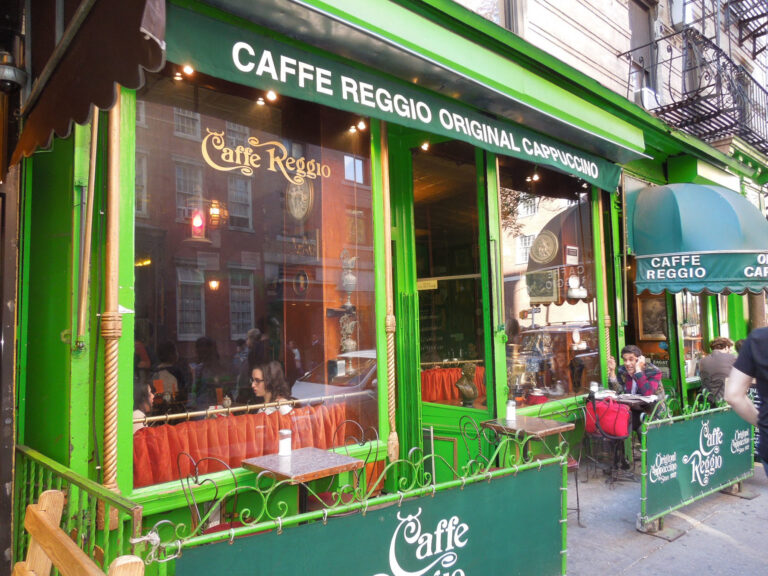 Caffe Reggio Greenwich Village NYC historic cafe outdoor seating private walking tour